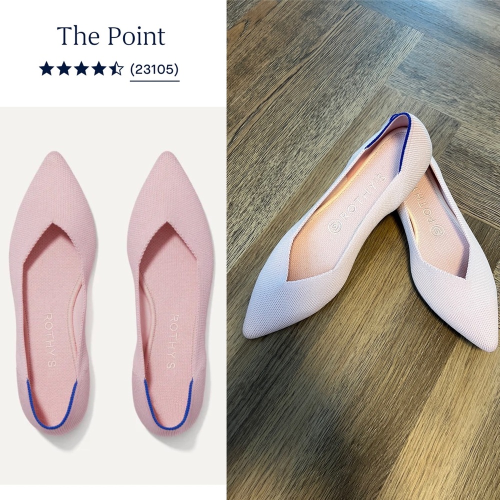 Rothy’s The Point Blush Flats NWOT